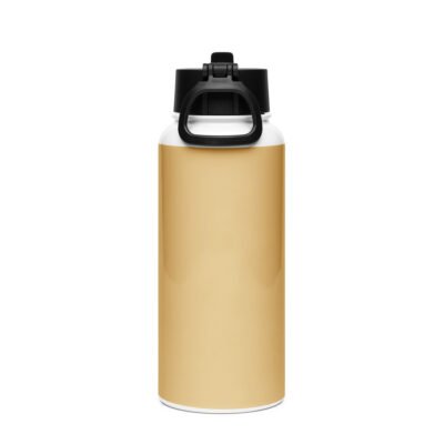 Empowerment  logo Stainless steel water bottle with a straw lid - Image 3