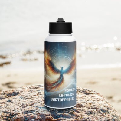 Unstoppable Stainless steel water bottle with a straw lid