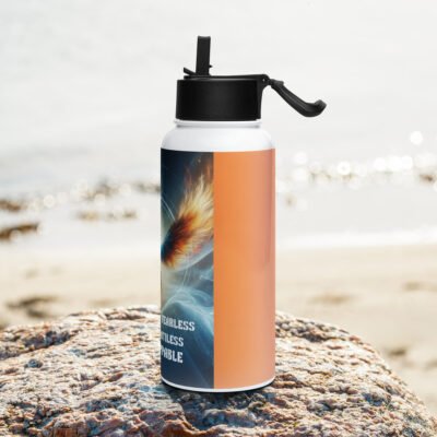 Unstoppable Stainless steel water bottle with a straw lid - Image 3