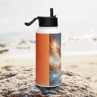 Unstoppable Stainless steel water bottle with a straw lid - Image 2