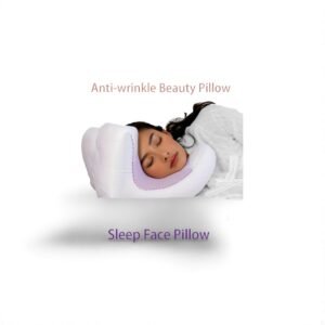 Face Pillow + Free White Satin Pillowcase! Beauty Sleep, Anti Wrinkles-Aging, Back Sleep