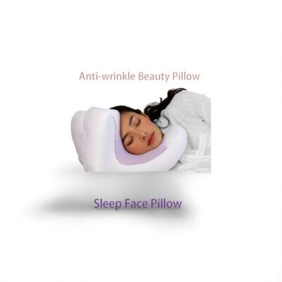 Face Pillow + Free White Satin Pillowcase! Beauty Sleep, Anti Wrinkles-Aging, Back Sleep