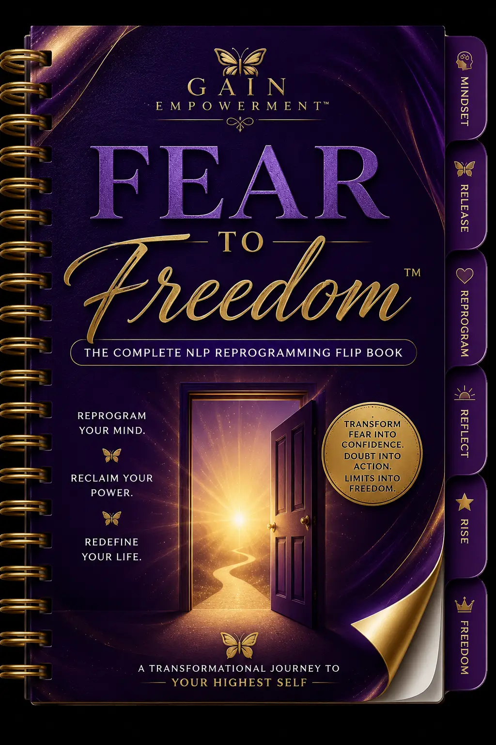 FEAR TO FREEDOM — THE COMPLETE NLP REPROGRAMMING FLIP BOOK